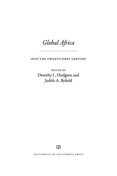 Cover image for book Global Africa