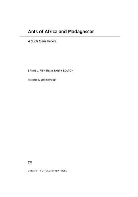 Cover image for book Ants of Africa and Madagascar