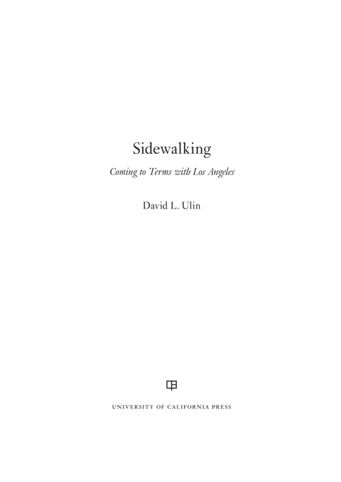 Cover image for book Sidewalking