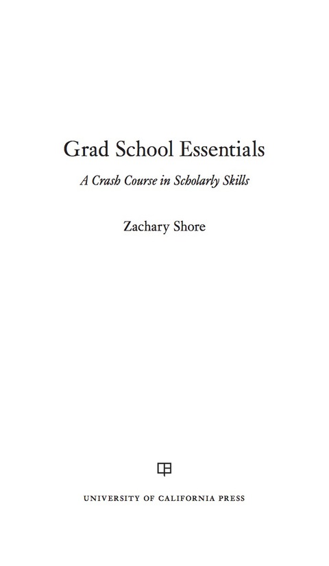 Cover image for book Grad School Essentials