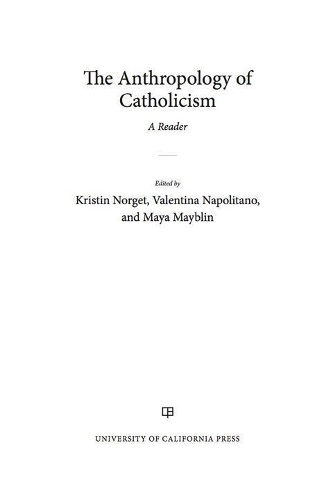Cover image for book The Anthropology of Catholicism