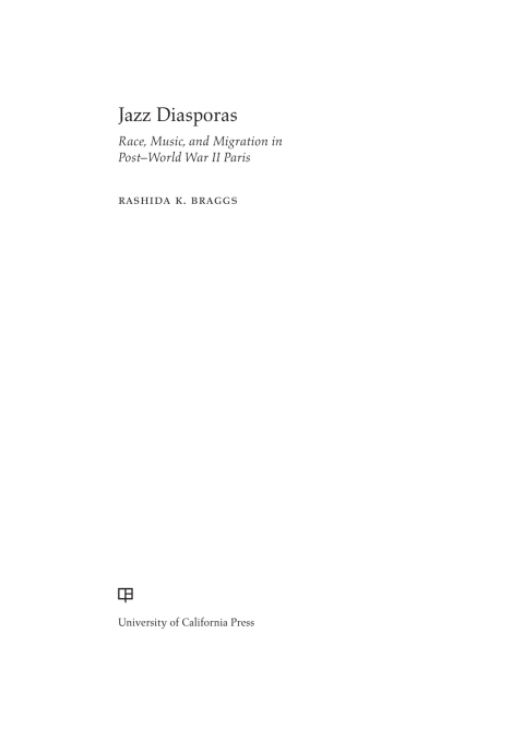 Cover image for book Jazz Diasporas