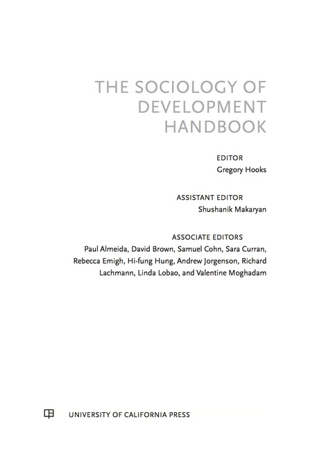 Cover image for book The Sociology of Development Handbook