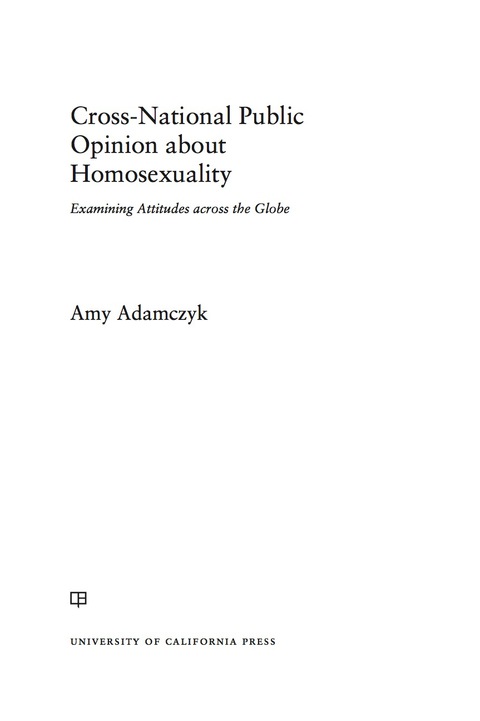 Cover image for book Cross-National Public Opinion about Homosexuality