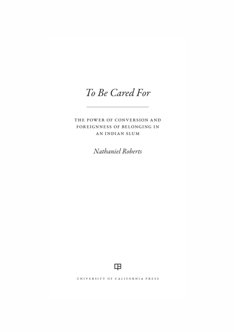 Cover image for book To Be Cared For