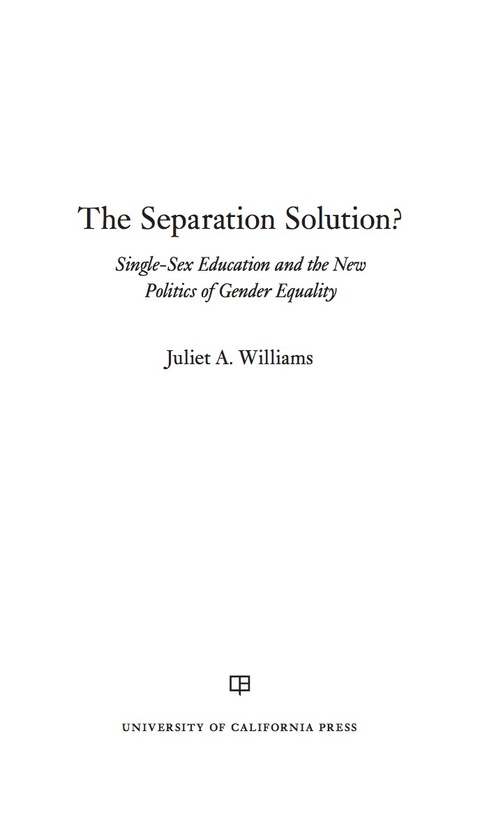Cover image for book The Separation Solution?