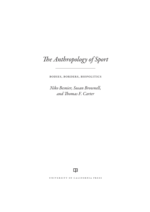 Cover image for book The Anthropology of Sport