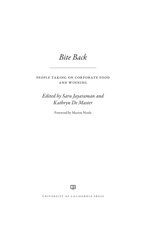Cover image for book Bite Back