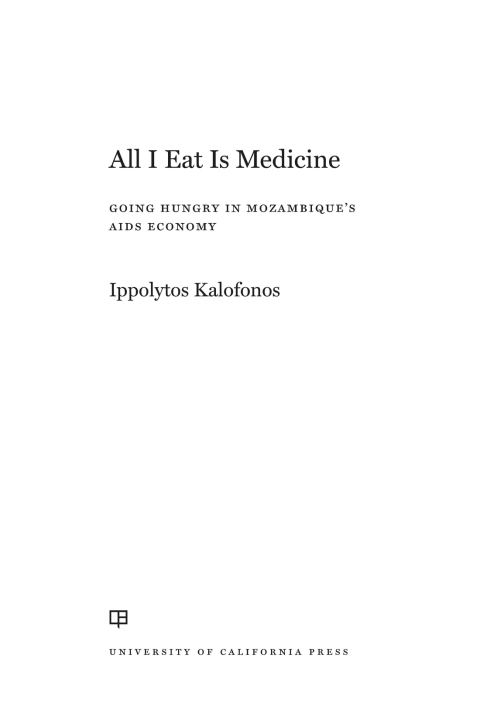 Cover image for book All I Eat Is Medicine