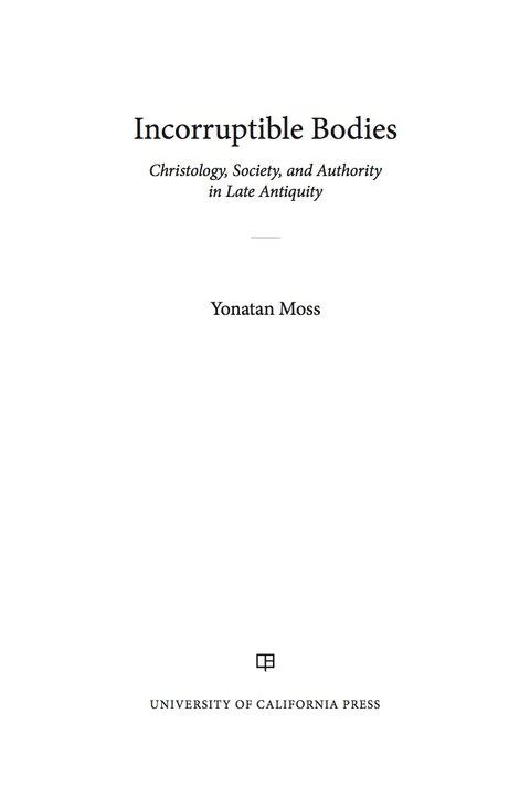 Cover image for book Incorruptible Bodies