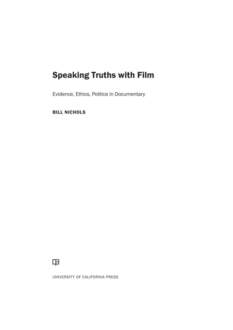 Cover image for book Speaking Truths with Film