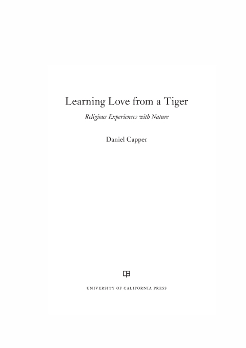 Cover image for book Learning Love from a Tiger