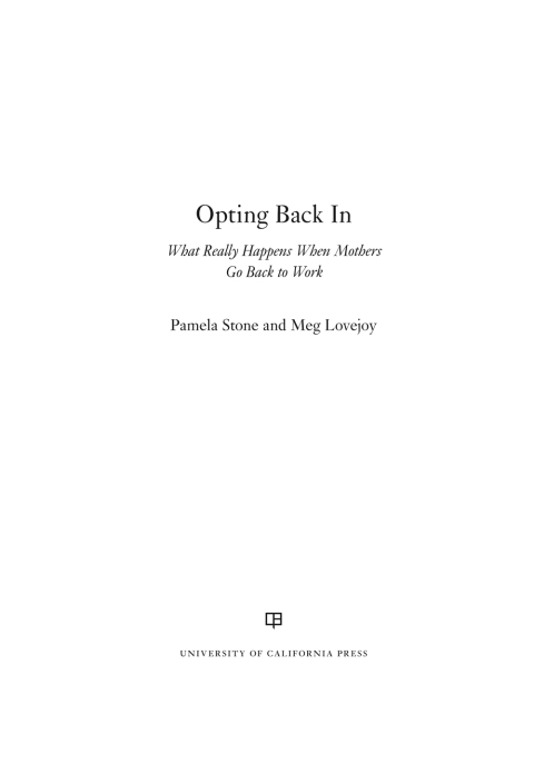 Cover image for book Opting Back In