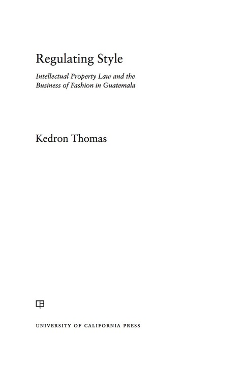 Cover image for book Regulating Style