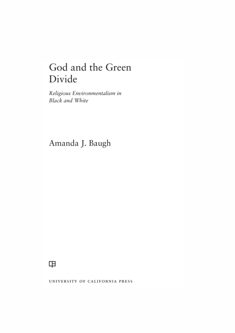 Cover image for book God and the Green Divide