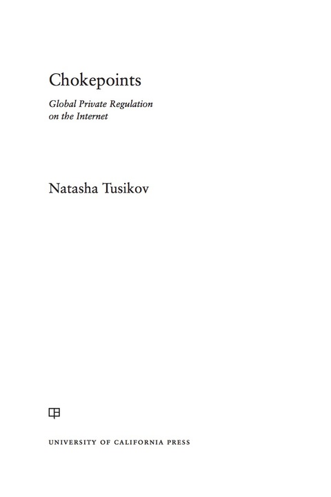 Cover image for book Chokepoints