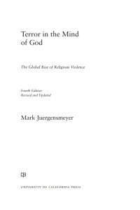 صورة الغلاف: Terror in the Mind of God, Fourth Edition 4th edition 9780520291355