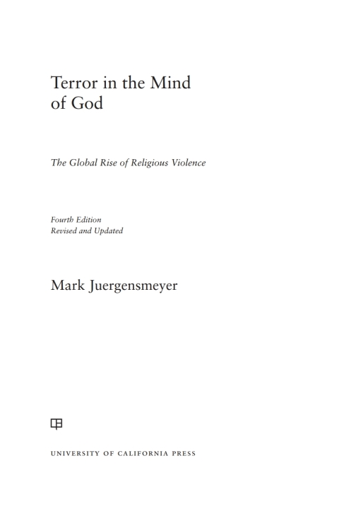 Cover image for book Terror in the Mind of God