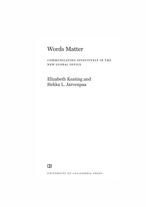 Cover image for book Words Matter