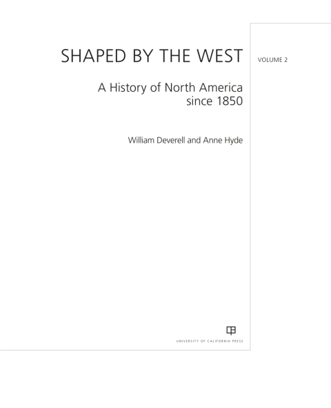 Cover image for book Shaped by the West, Volume 2