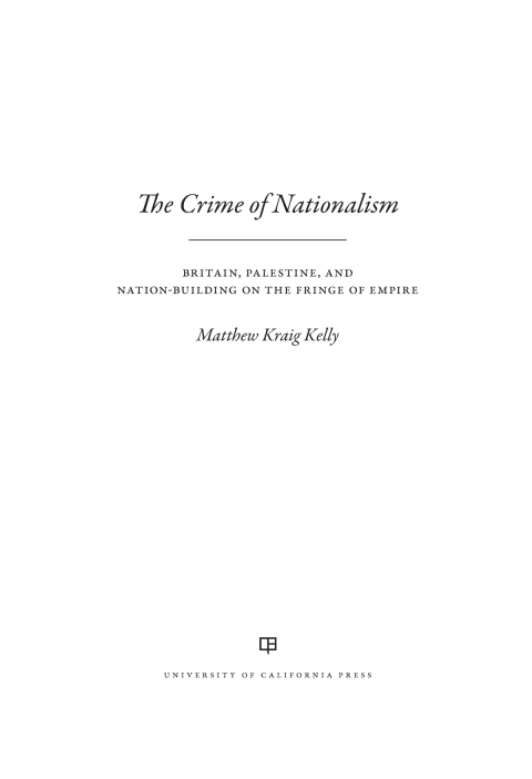 Cover image for book The Crime of Nationalism