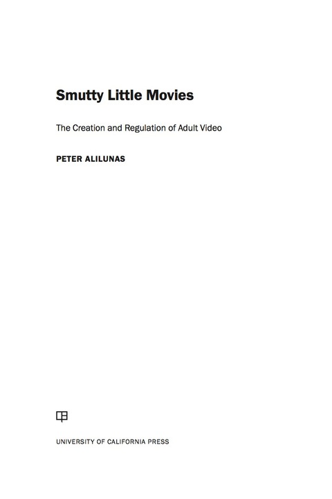 Cover image for book Smutty Little Movies