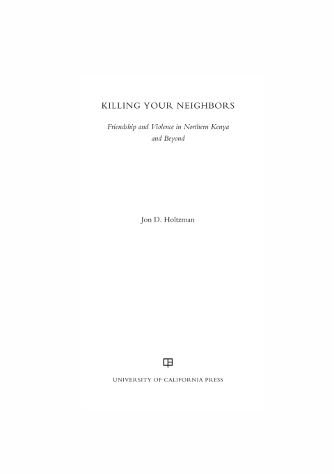Cover image for book Killing Your Neighbors