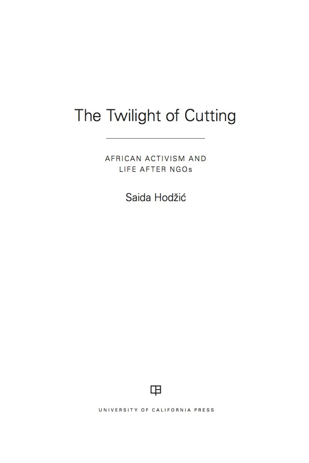 Page Fidelity The Twilight of Cutting; $38.79