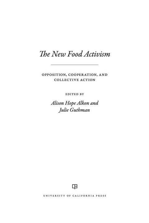 Cover image for book The New Food Activism