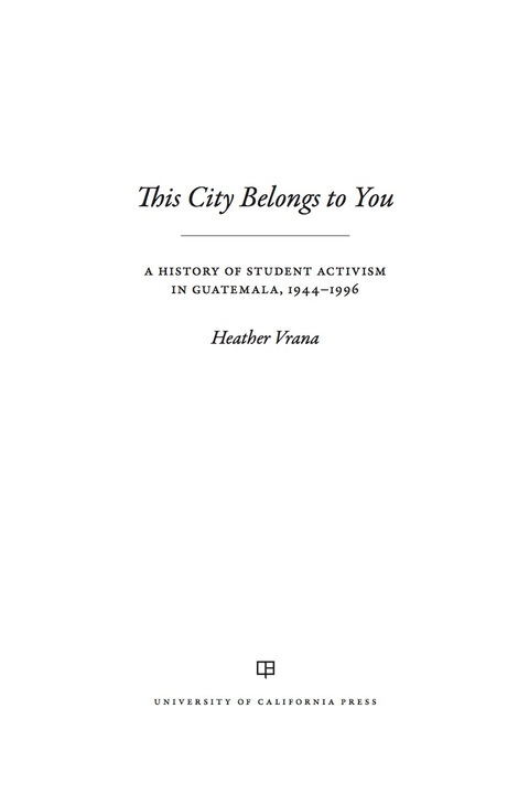 Cover image for book This City Belongs to You