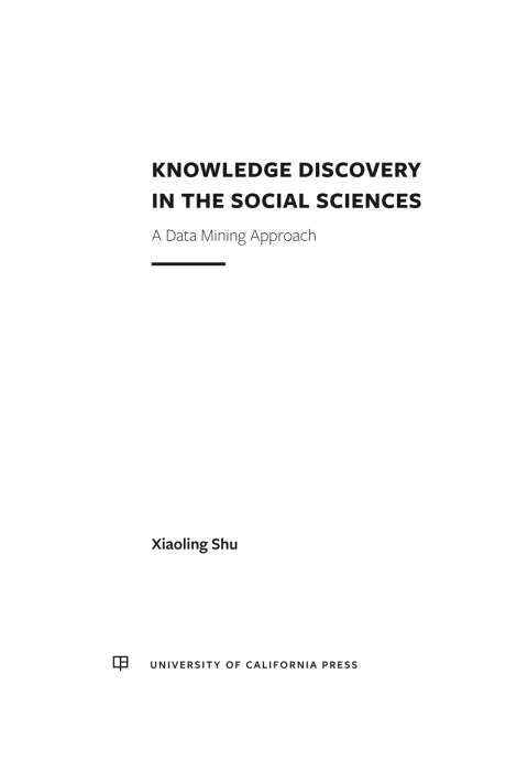 Cover image for book Knowledge Discovery in the Social Sciences