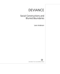 Cover image: Deviance 1st edition 9780520292376