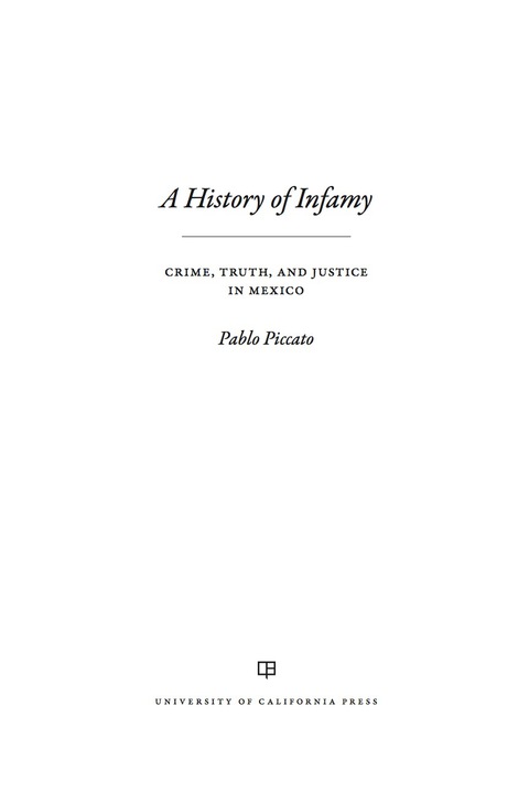 Cover image for book A History of Infamy