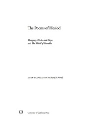 Cover image: The Poems of Hesiod 1st edition 9780520292857