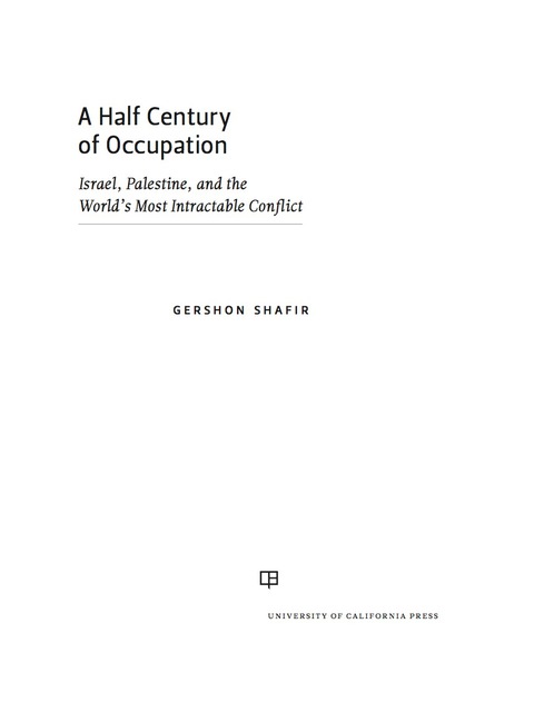 Cover image for book A Half Century of Occupation