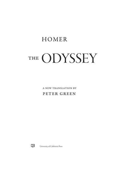 Cover image for book The Odyssey
