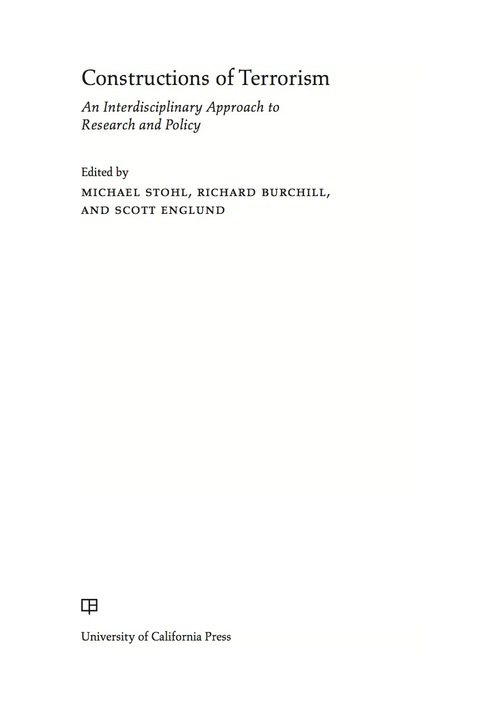 Cover image for book Constructions of Terrorism