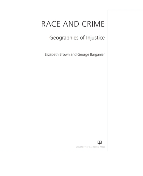 Cover image for book Race and Crime