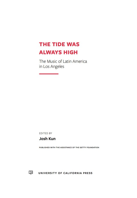 Cover image for book The Tide Was Always High