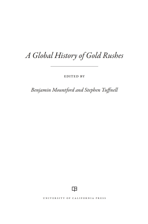 Cover image for book A Global History of Gold Rushes