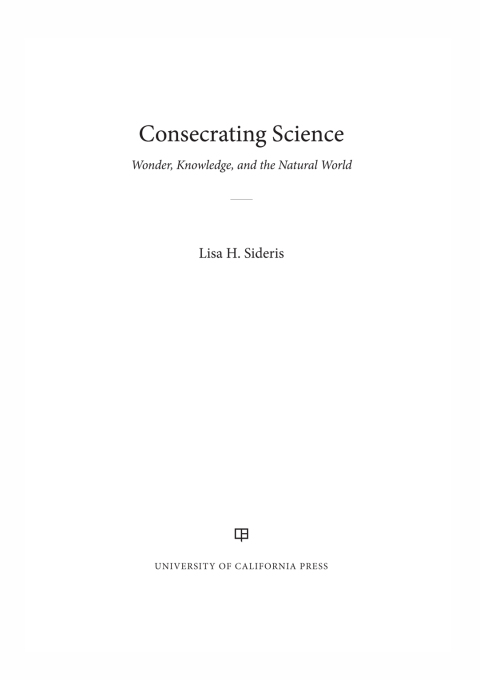 Cover image for book Consecrating Science