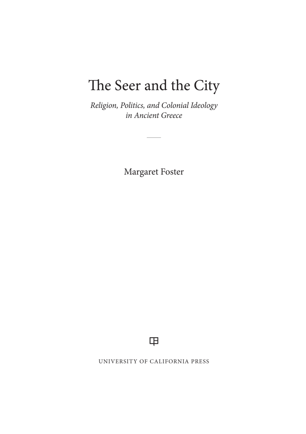Reflowable The Seer and the City; $38.79