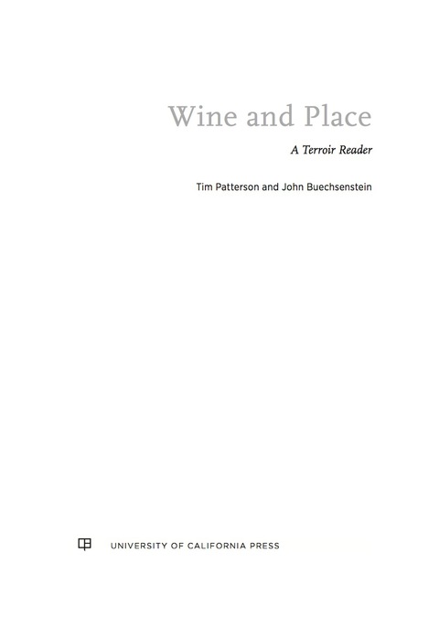 Cover image for book Wine and Place