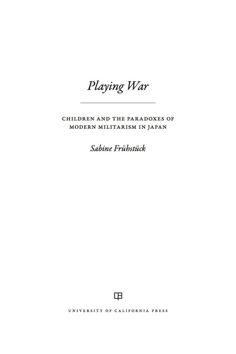 Cover image for book Playing War