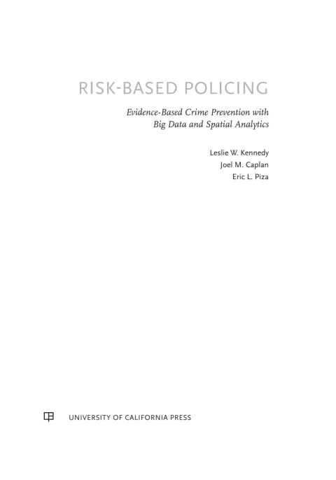 Cover image for book Risk-Based Policing