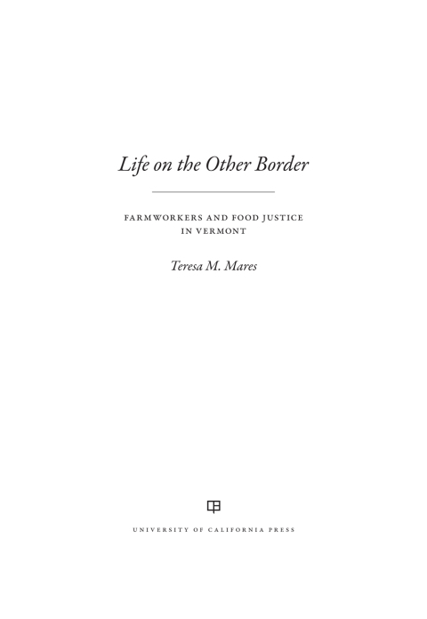 Cover image for book Life on the Other Border
