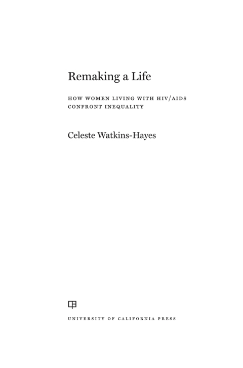 Cover image for book Remaking a Life