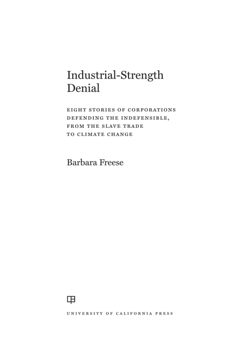 Cover image for book Industrial-Strength Denial