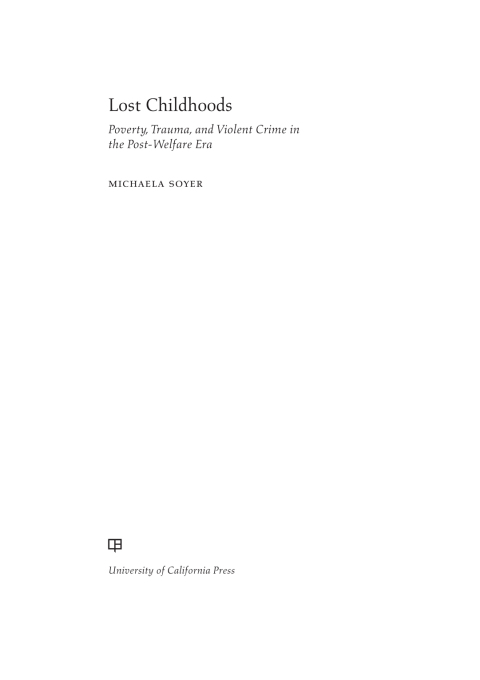 Cover image for book Lost Childhoods