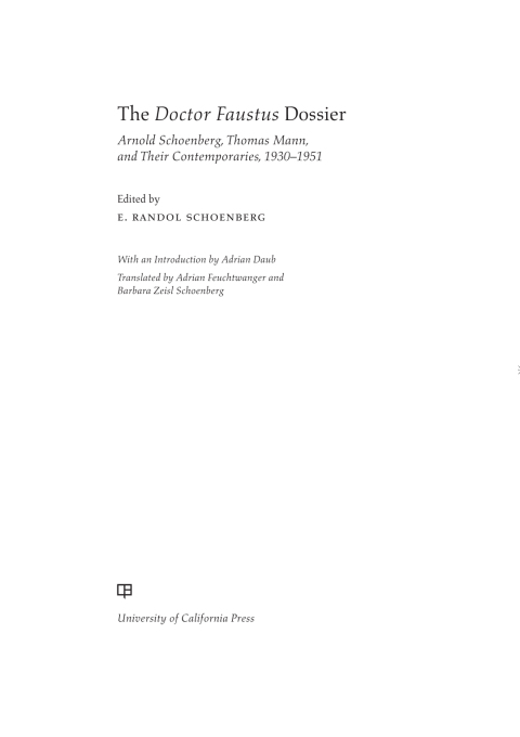 Cover image for book The Doctor Faustus Dossier